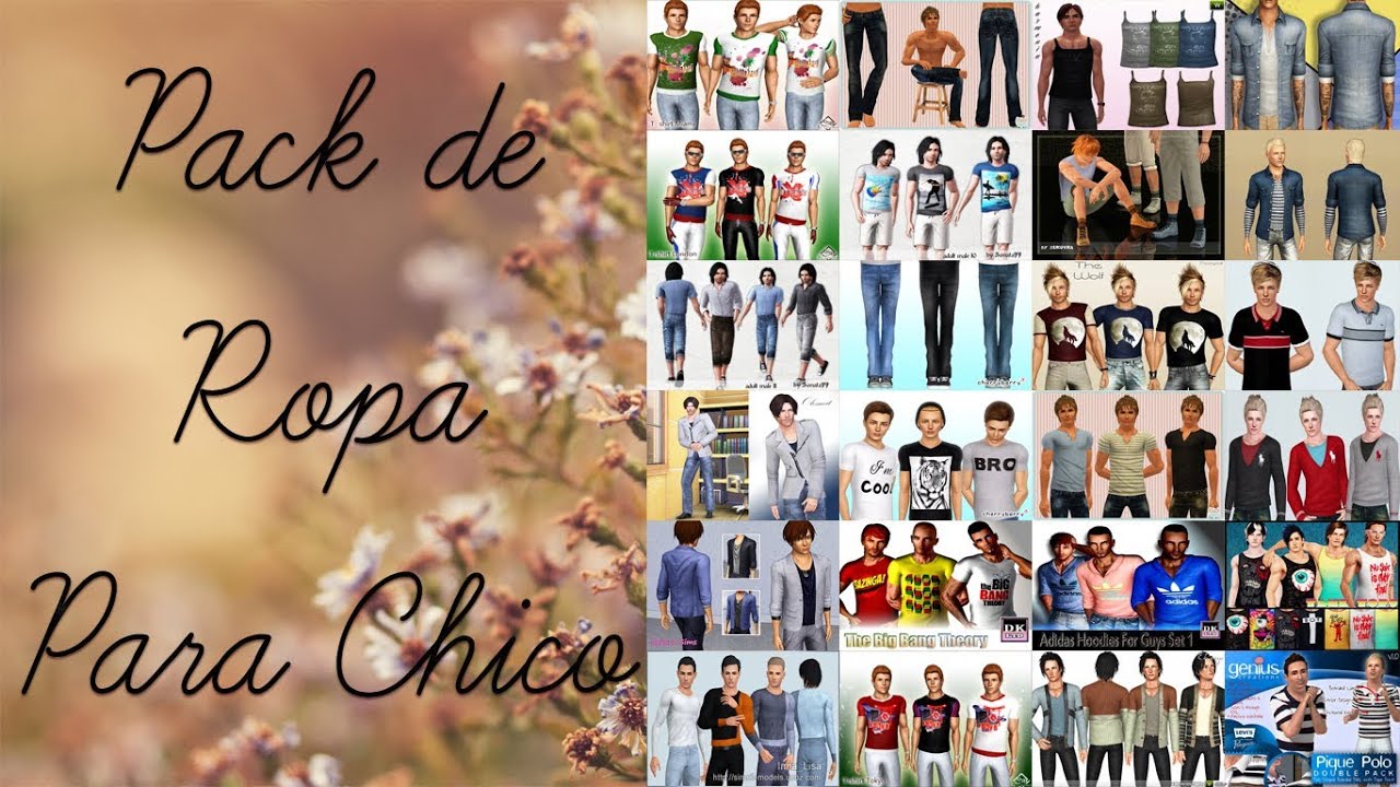 Pack de Ropa Para Chicos (Los Sims 3)| La Simmer