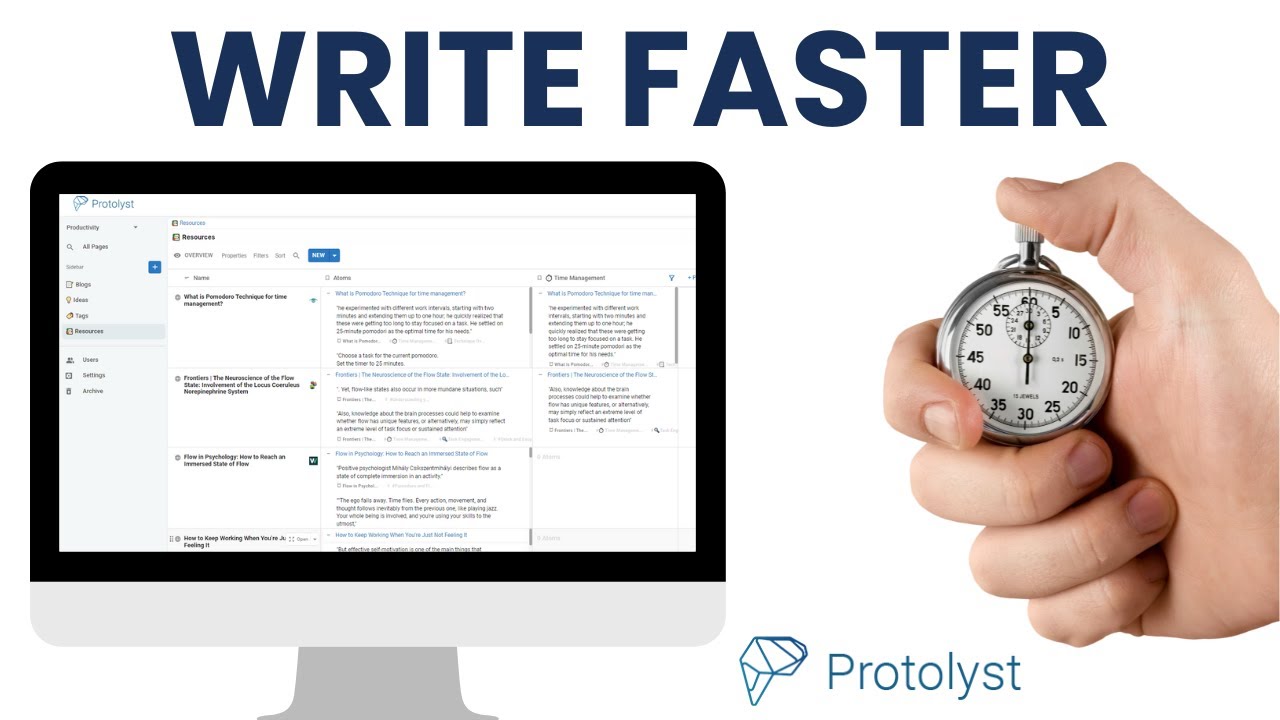 How to Research and Write an Article Fast with Protolyst