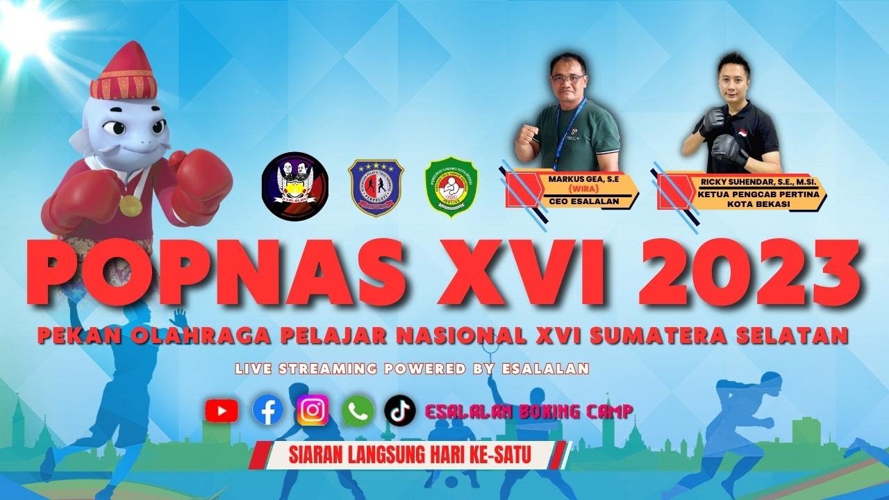 SIARAN LANGSUNG TINJU POPNAS XVI Sumatera Selatan 2023 | Hari Ke - SATU