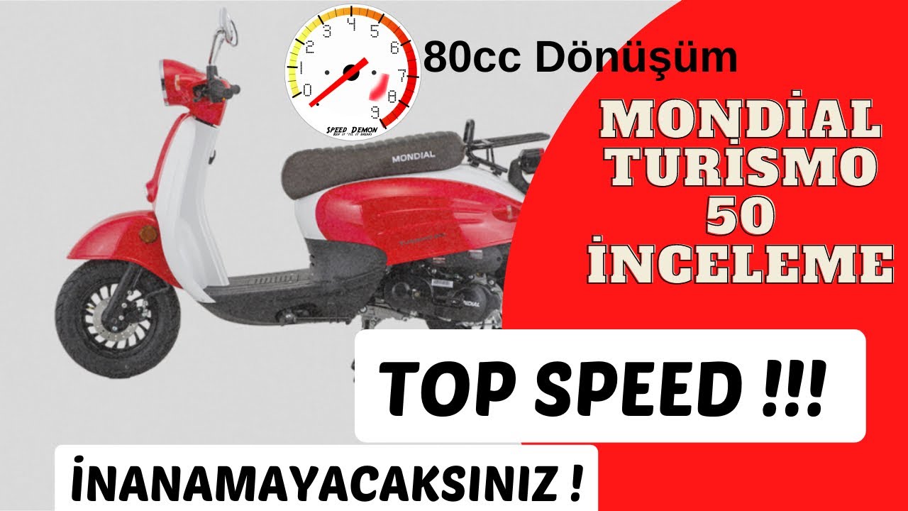 Mondial Turismo 50cc 2023 Detaylı İnceleme / 50cc 80cc Yükseltme  #mondialturismo50 #motovlog