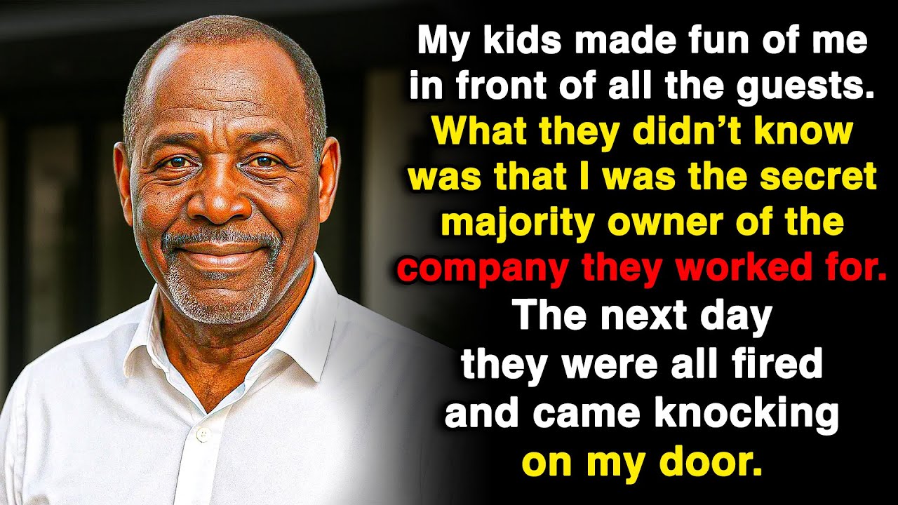 My kids made fun of me in front of the guests. The next day, they lost their jobs.