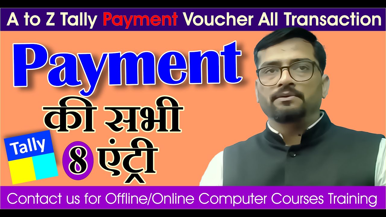#vedantsri #tally #entry A to Z Tally Payment Voucher Entry in Tally Prime | VedantSri Institute