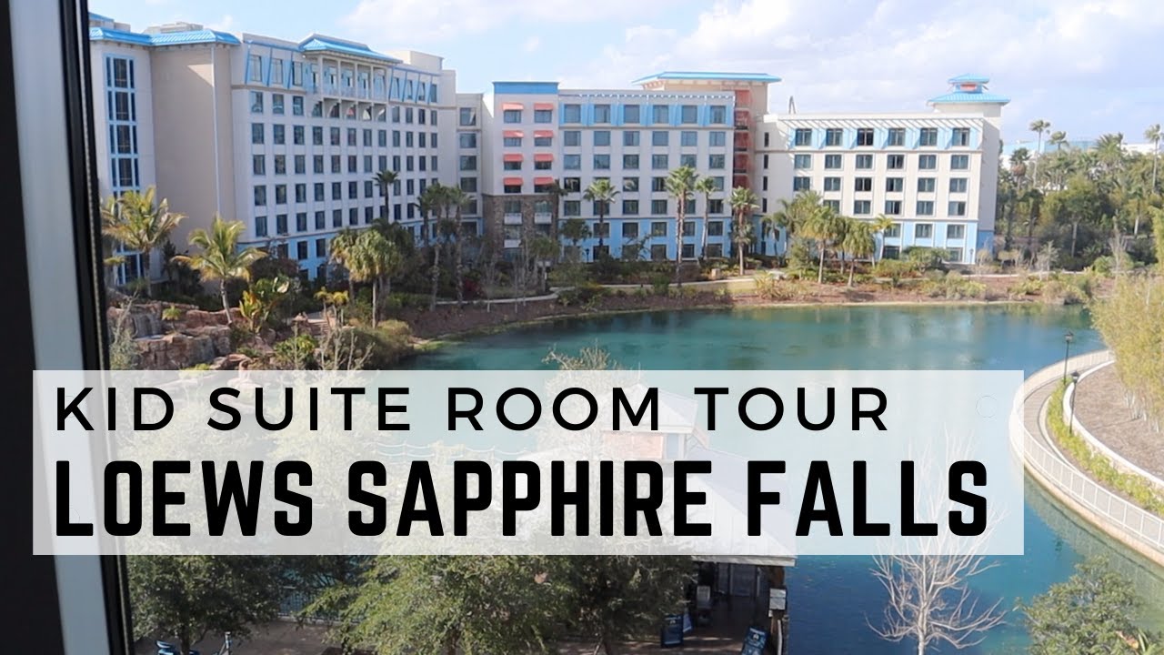 Universal Orlando Loews Sapphire Falls Kid Suite Tour | 2 bedroom kid suite at Loews Saphhire Falls