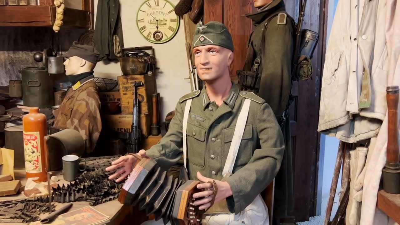 Rare ww2 German artifacts. Room of staff FULL. Battle of bulge museum in Belgium. Part II