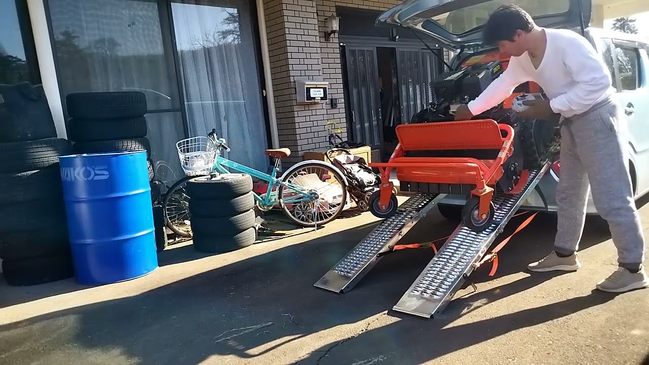 ラジコン草刈り機をワゴンRへ載せてみよう！　ダメでした（涙）