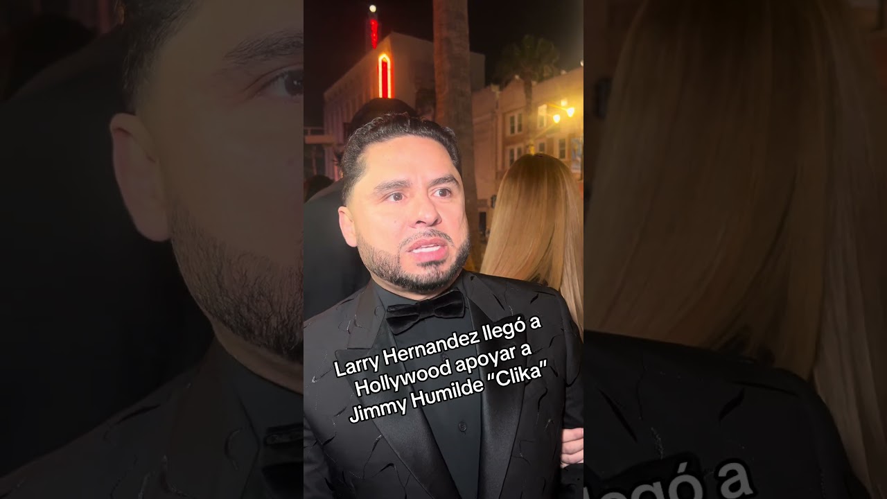 Larry Hernandez muy amable, llegó a Hollywood CA para apoyar a Jimmy Humilde “Clika”