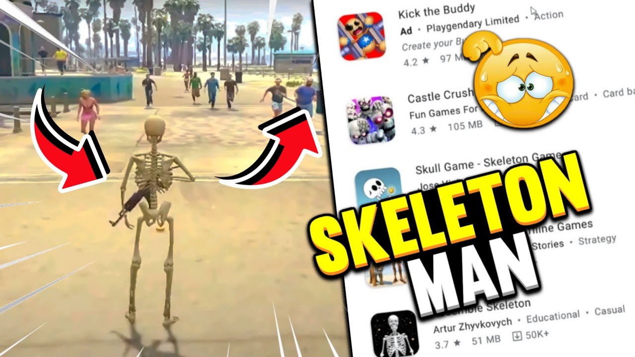 BEST Skeleton Game Ever || Playing Funny Skeleton games || Skeleton games