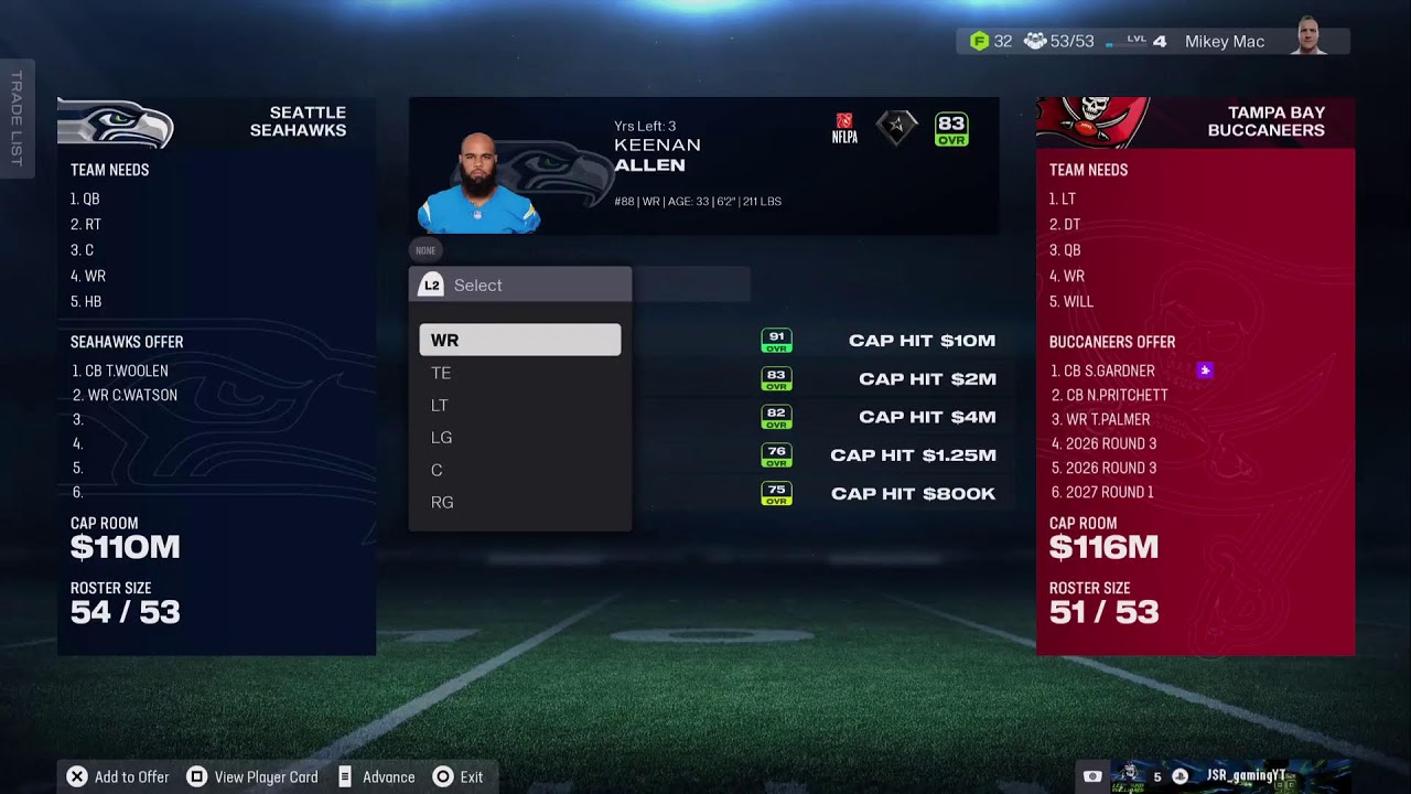 Madden 26 | 32 user franchise | week 1