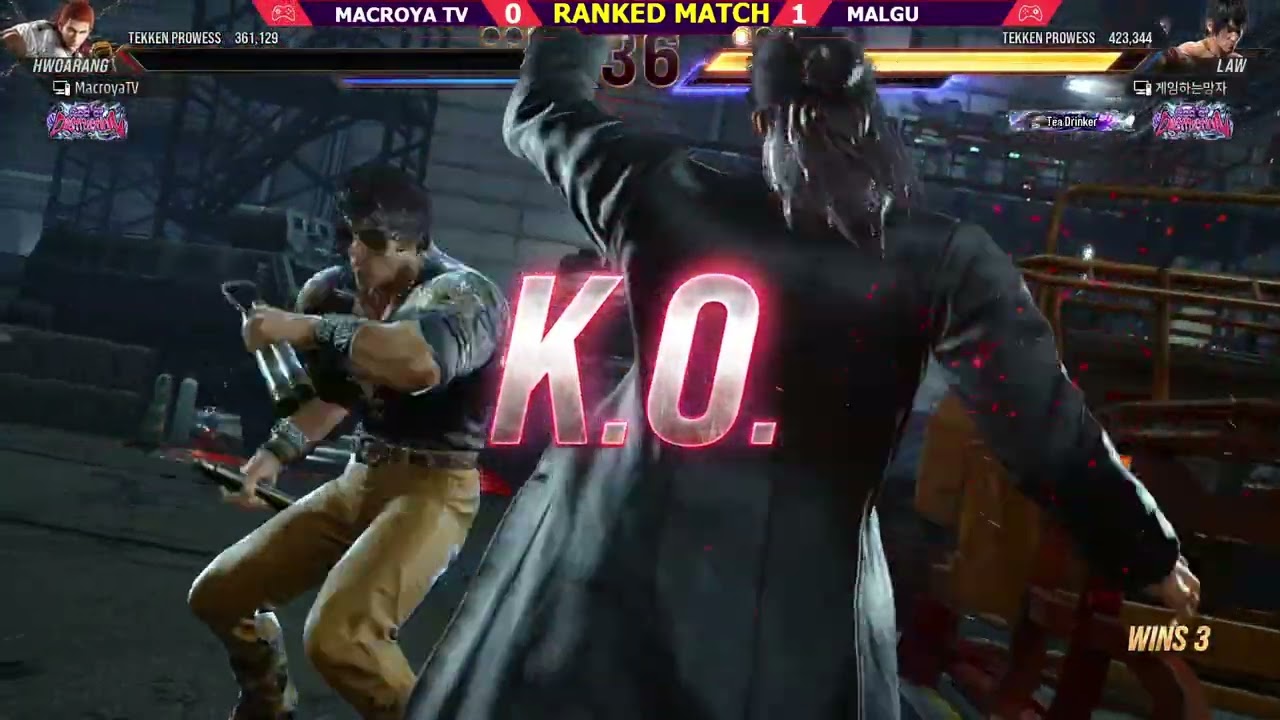 Tekken 8 | MacroyaTv (Hwoarang) VS Malgu (Law)