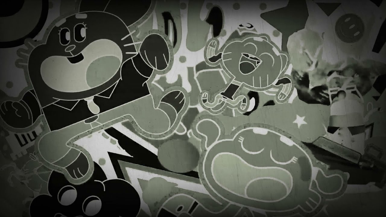 The Amazing World of Gumball Theme Song In Slow Motion (Haunt)