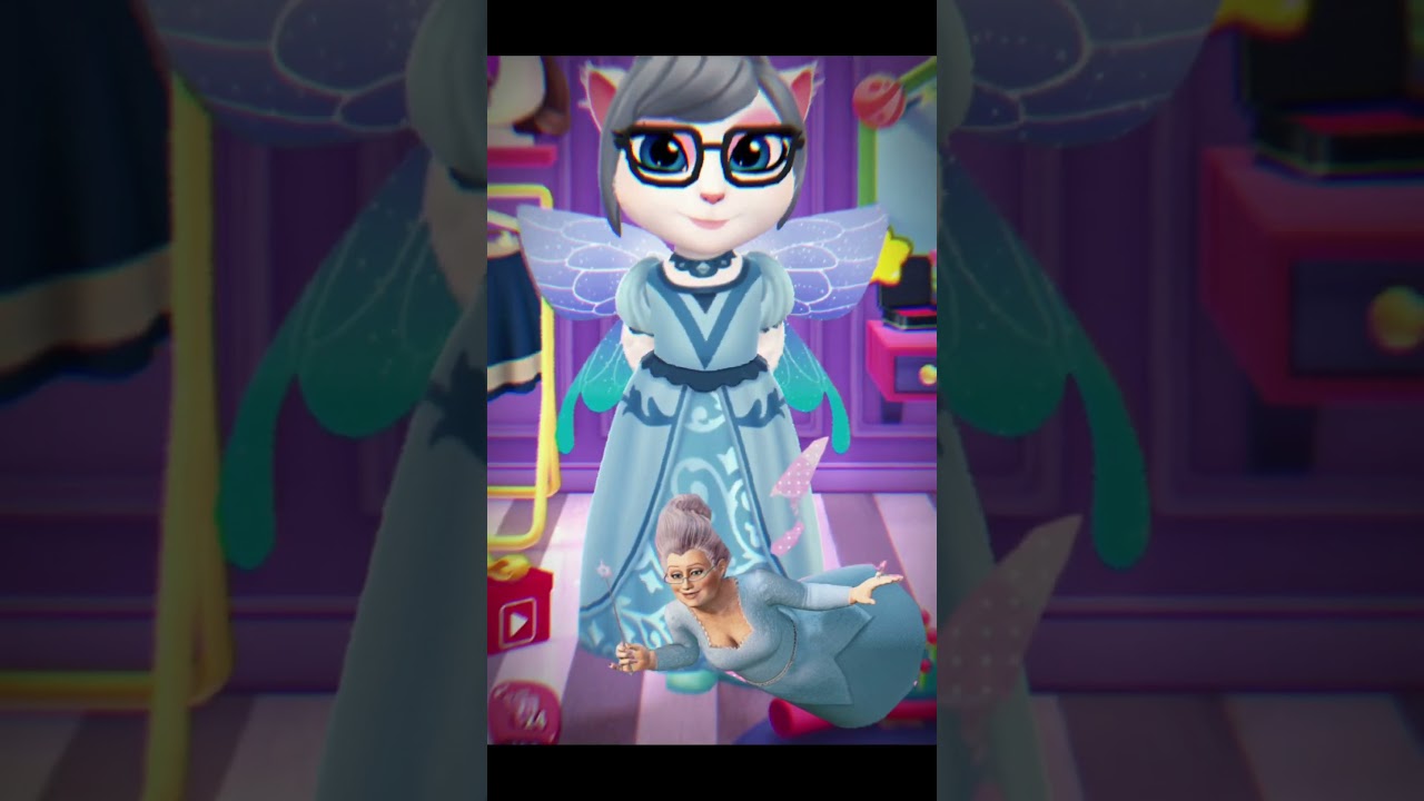 #princessfiona 🫶🏻😻👸🏼#shrek #fairygodmother #mytalkingangela2 #shorts #gaming #trending