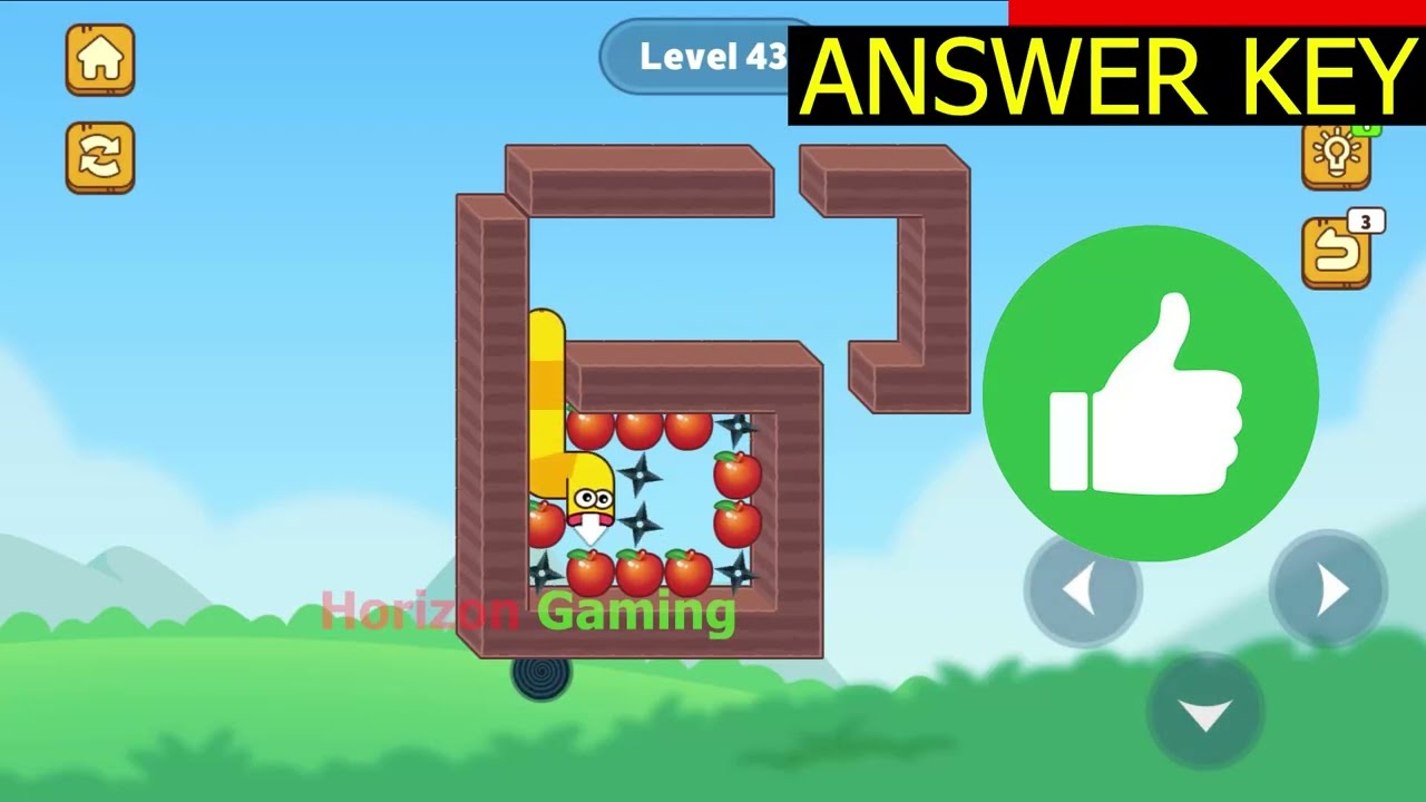 Hungry Worm - Greedy Worm LEVEL 43 - Gameplay Walkthrough Android IOS