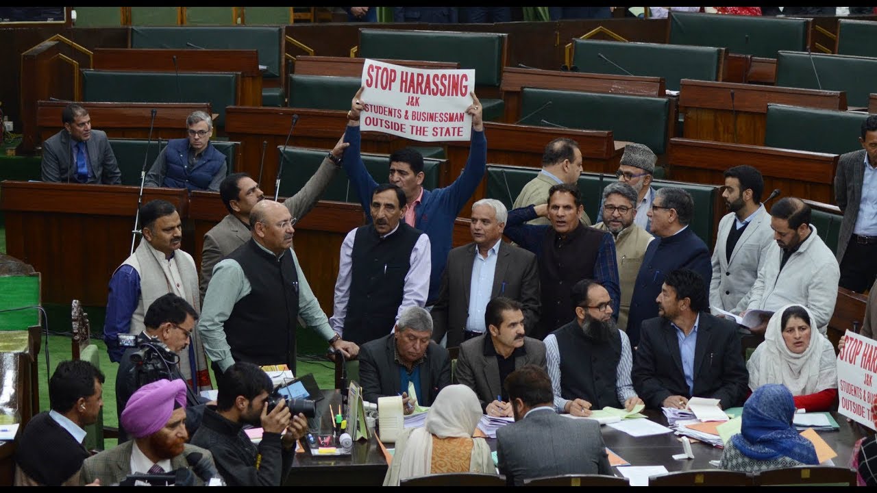 Opposition stages walkout from J-K Assembly on student's assault in Haryana