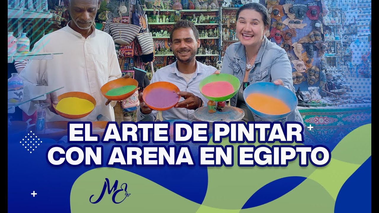 COMO SE LLAMA EL ARTE DE PINTAR CON ARENA EN EGIPTO