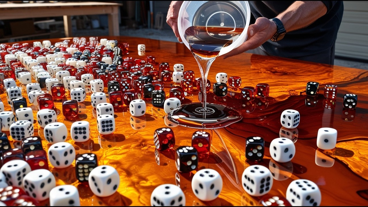 I Poured Epoxy Over 1000 Dice… The Result Is Insane