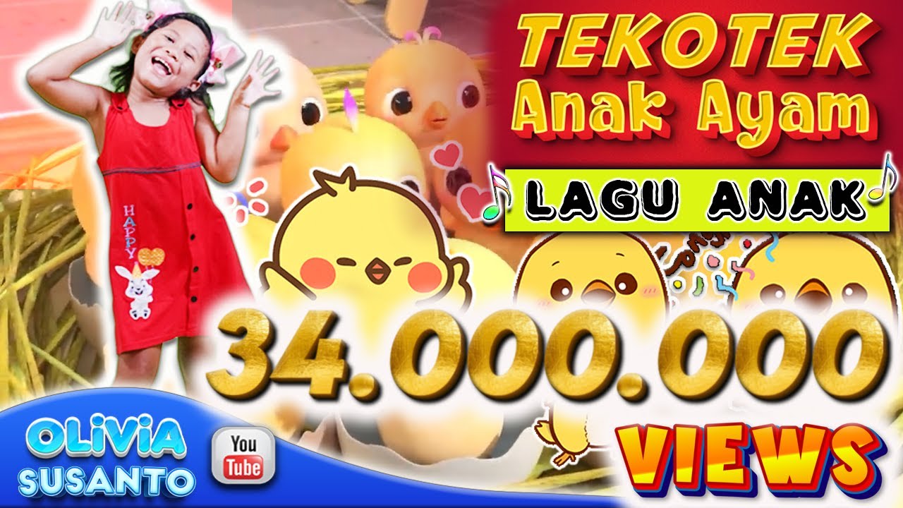 Tek Kotek (Anak Ayam) - artis Olivia Susanto (Official Music Video) #LaguAnak #laguayam