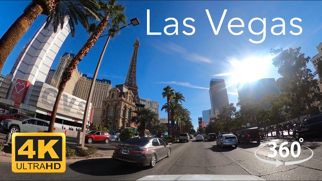 4K HDR 360° Driving in the Strip Las Vegas - Nevada.