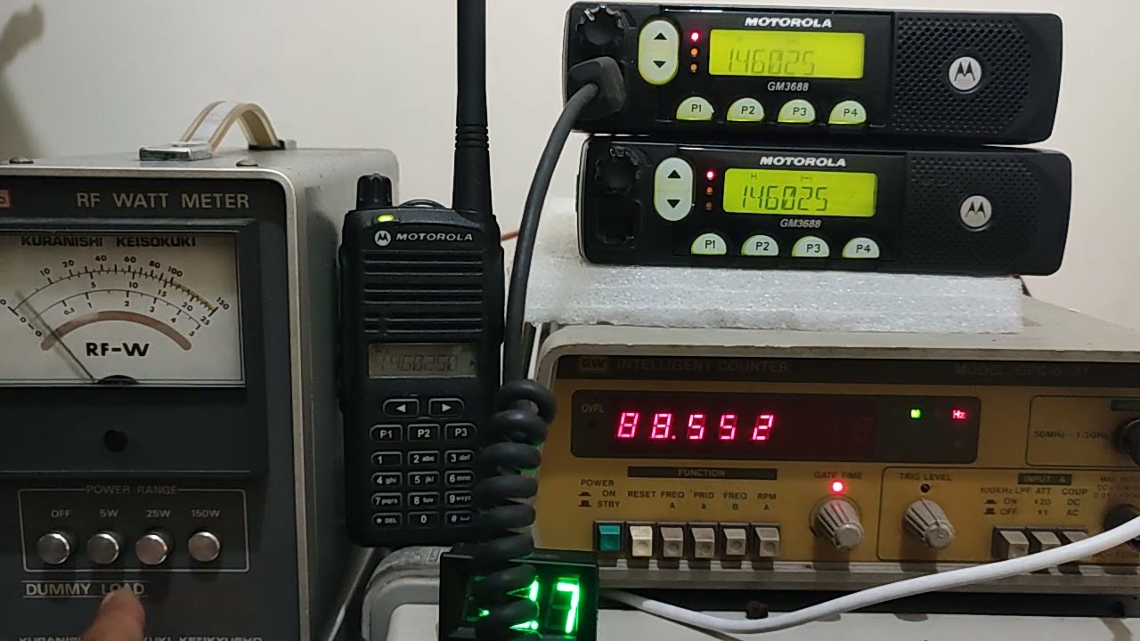 TESTING RADIO MOTOROLA GM3688