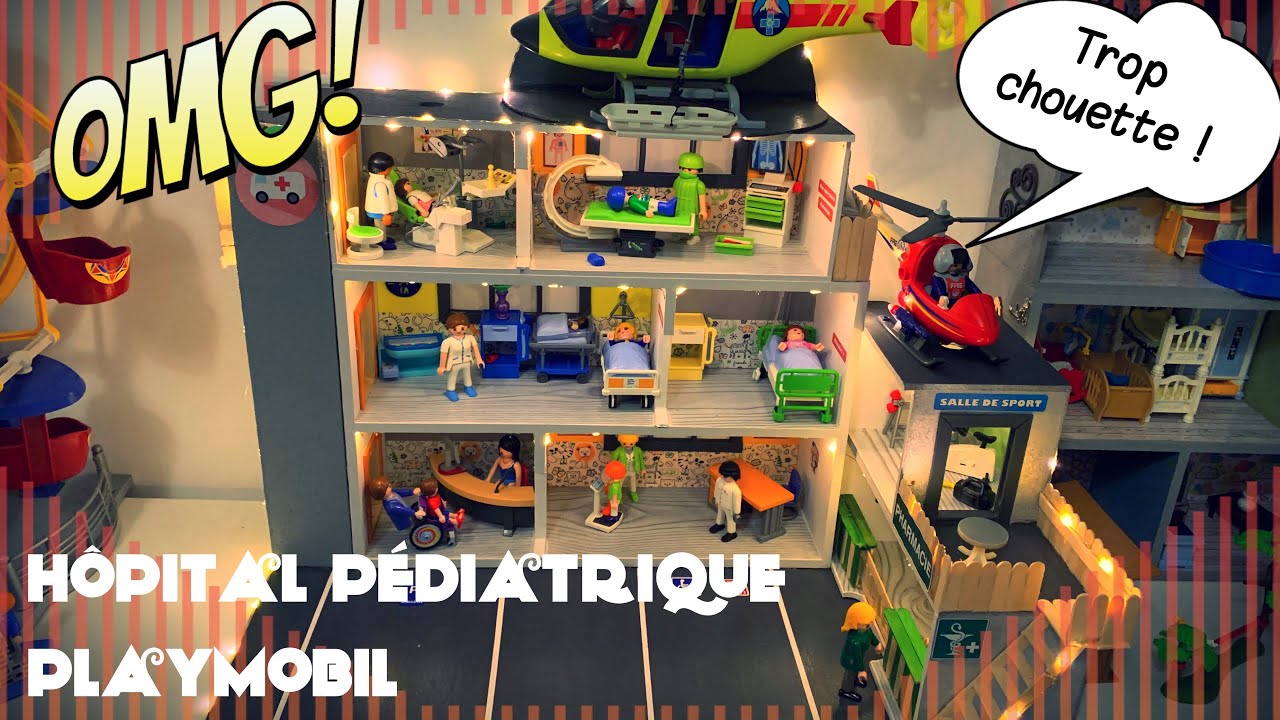 Un hôpital pédiatrique playmobil fait main