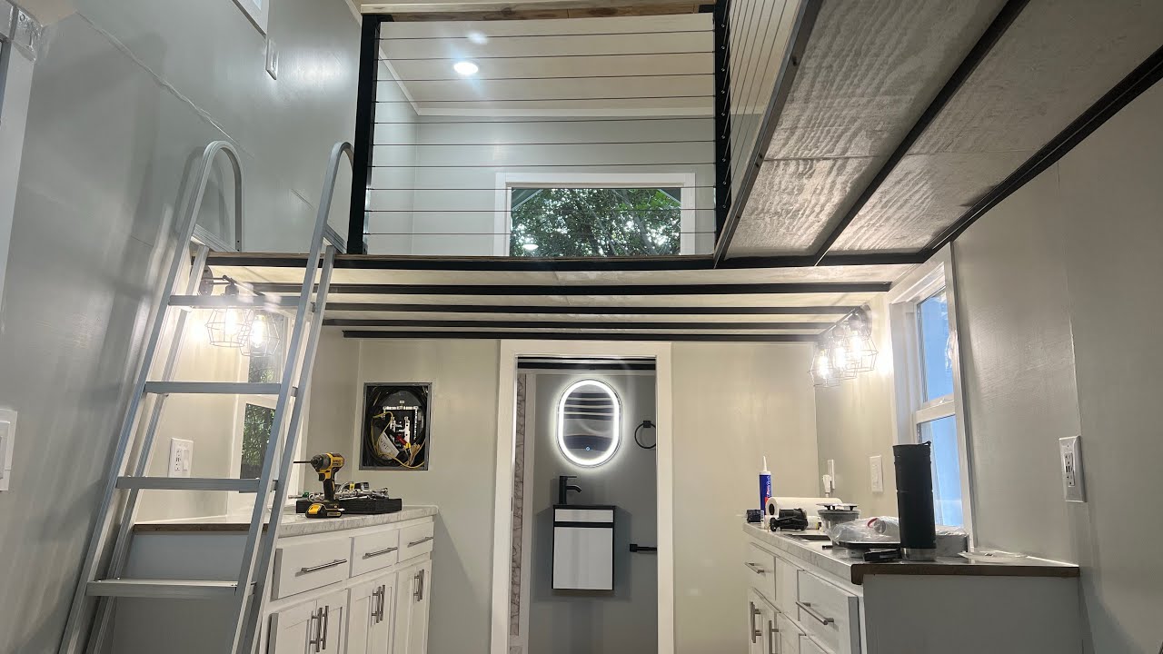 Two Story Tiny House w/ SOLAR AC UNIT
