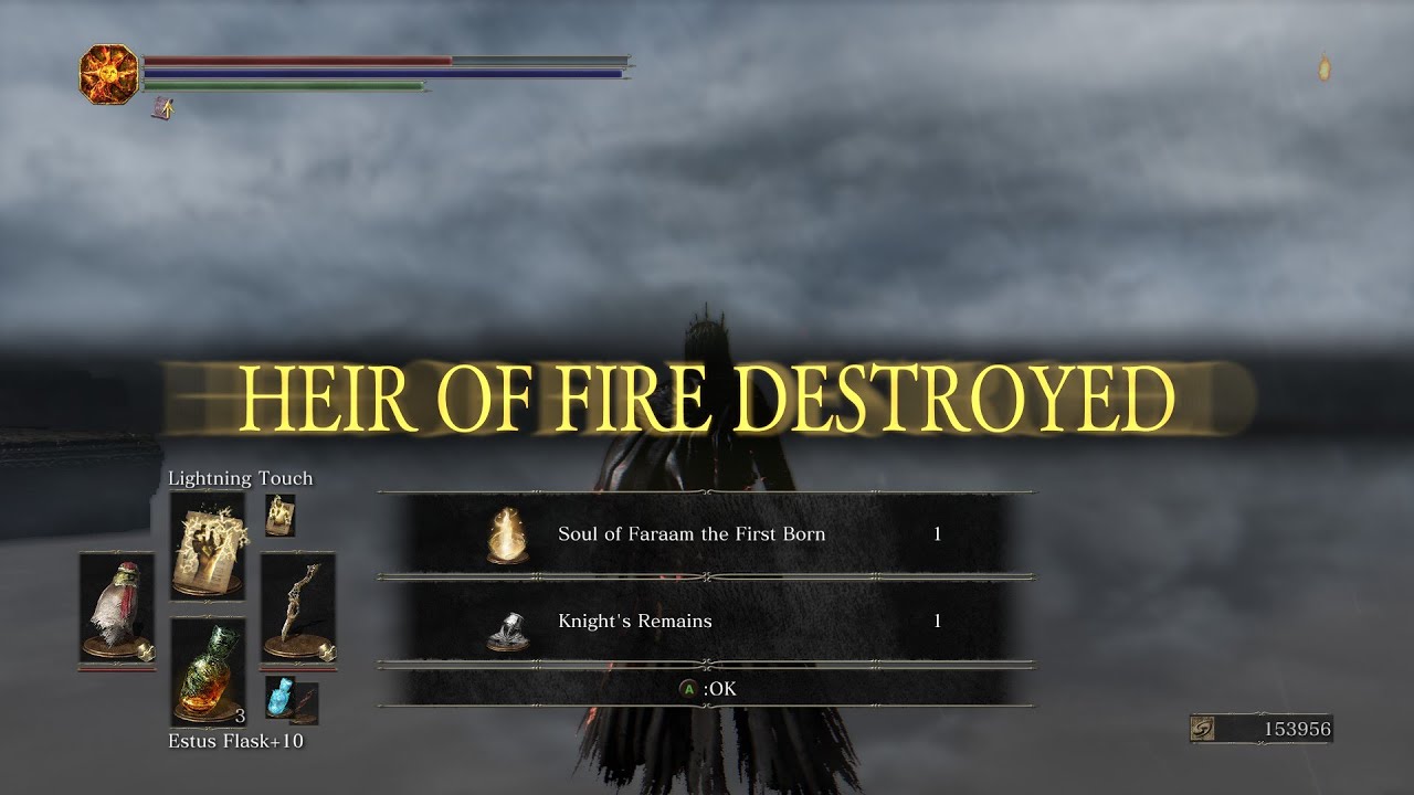Faraam the First Born bossfight Lightning Touch only - Convergence 2.2.1