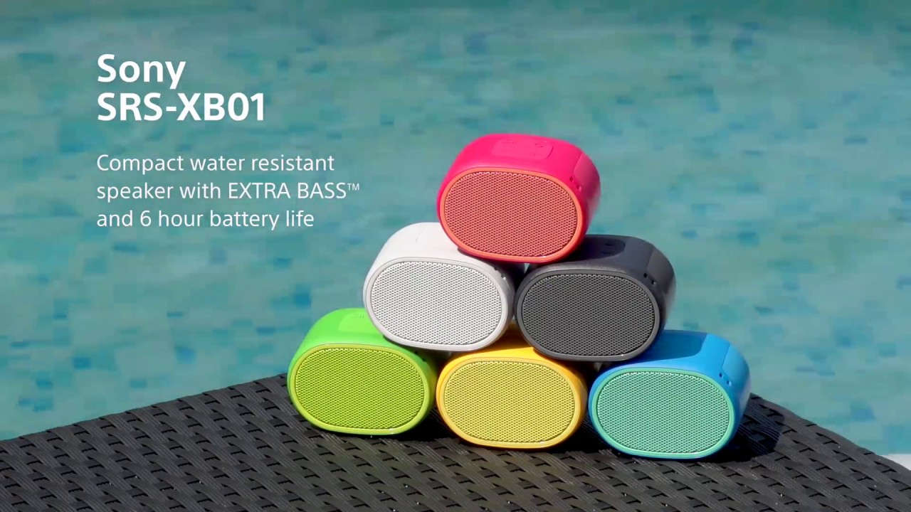The new Sony EXTRA BASS Bluetooth SRS-XB01 Speakers