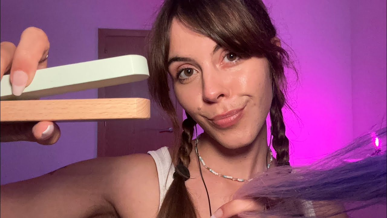 ASMR The Girl in The Back Of Class Straightens Your Hair 🌟