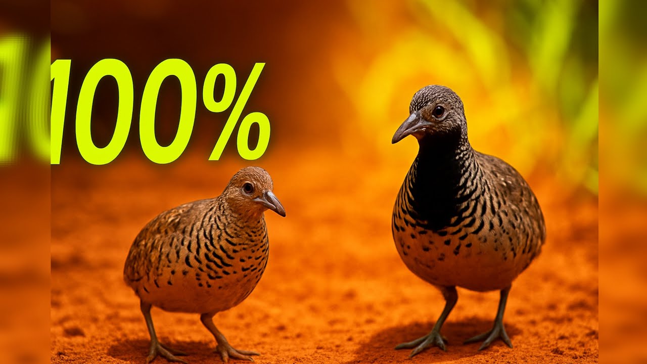 เสียงนกคุ่มอืดตัวผู้ตัวเมีย สำหรับใช้ต่อ เข้าไว 100% [นกคุ่มอืดคุ้มภัย] | เจ้าเหินฟ้า ณ สระแก้ว
