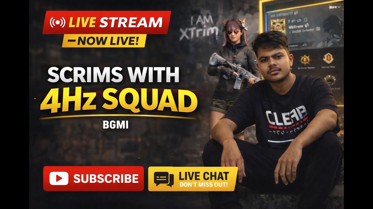 4HzXtrim Is Backkkk! Back With The Team ||Live🛑||