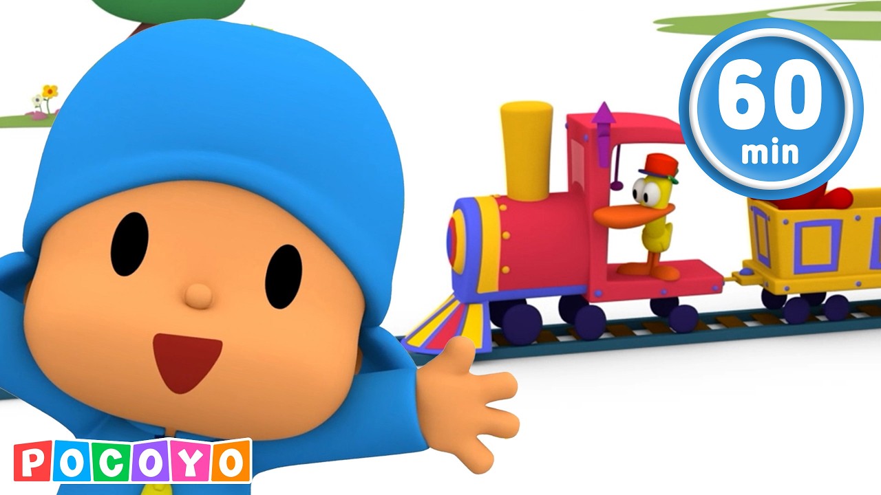 🚂 ¡Chu-chu, todos a bordo! ¡Es hora de coger el tren! | Pocoyo 🇪🇸 Español | Dibujos animados