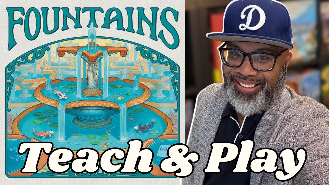 Fountains: Unique 3-D tile-laying game and scoring! | Solo Teach & Play