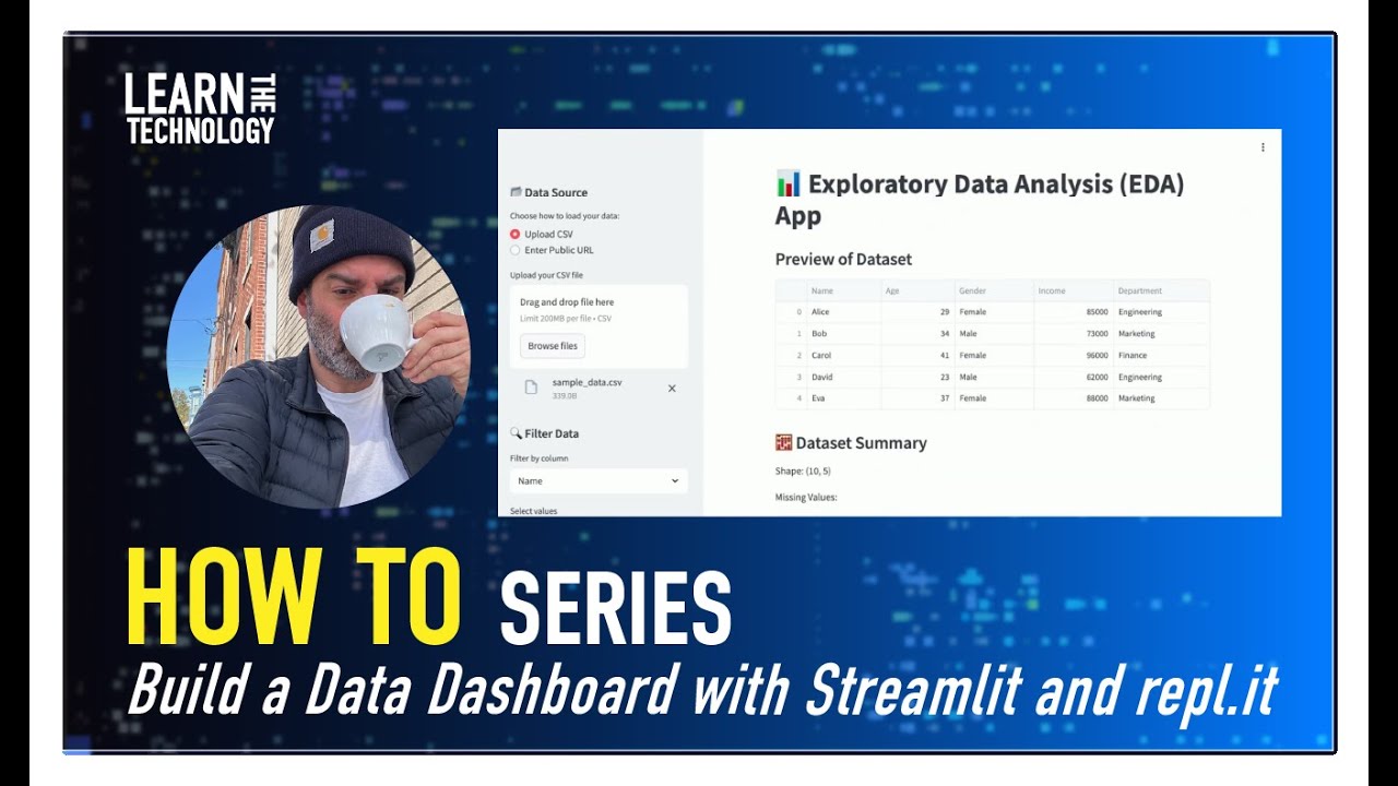 How To: Build an Interactive Data Dashboard with Streamlit and repl.it