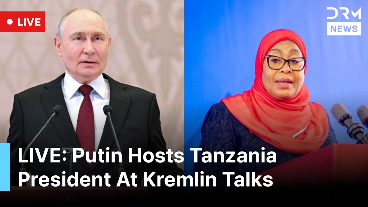 NA ŻYWO: Prezydent Władimir Putin wita na Kremlu przyw&oacute;dczynię Tanzanii Samię Suluhu Hassan | AC1F