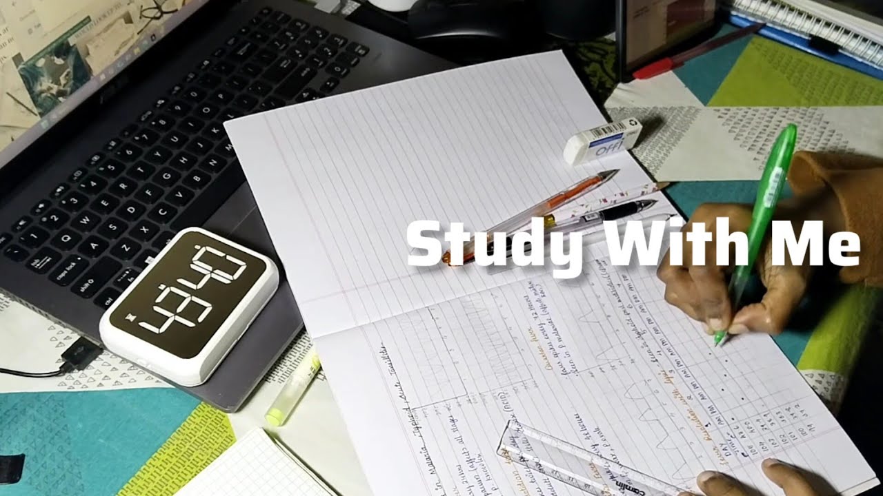 STUDY WITH ME 1hr | Timer, Background noise, no music, Deep Work Focus | Real Time Motivation