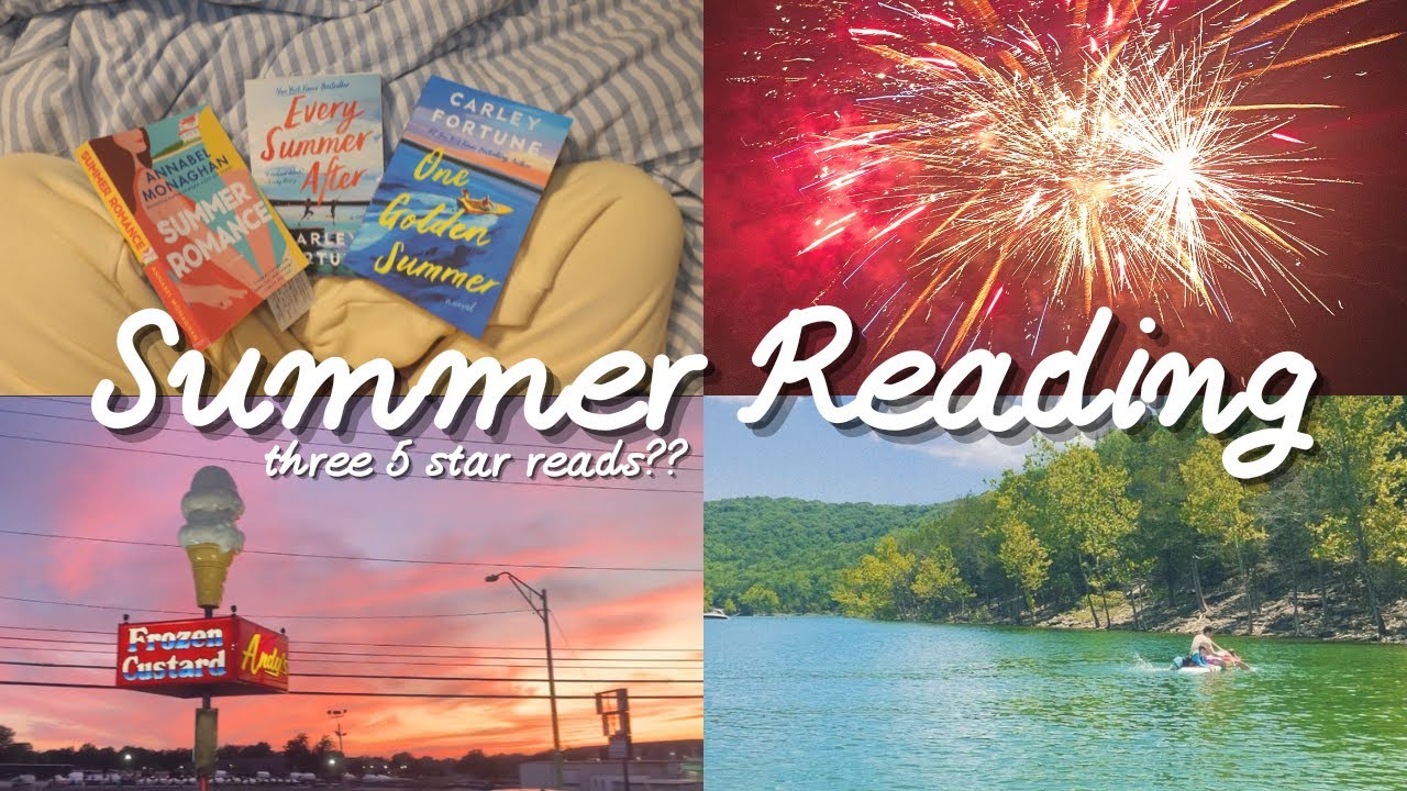 Summer Reading Vlog 🌞 | Romance Books, Lake Days & 5-Star Reads