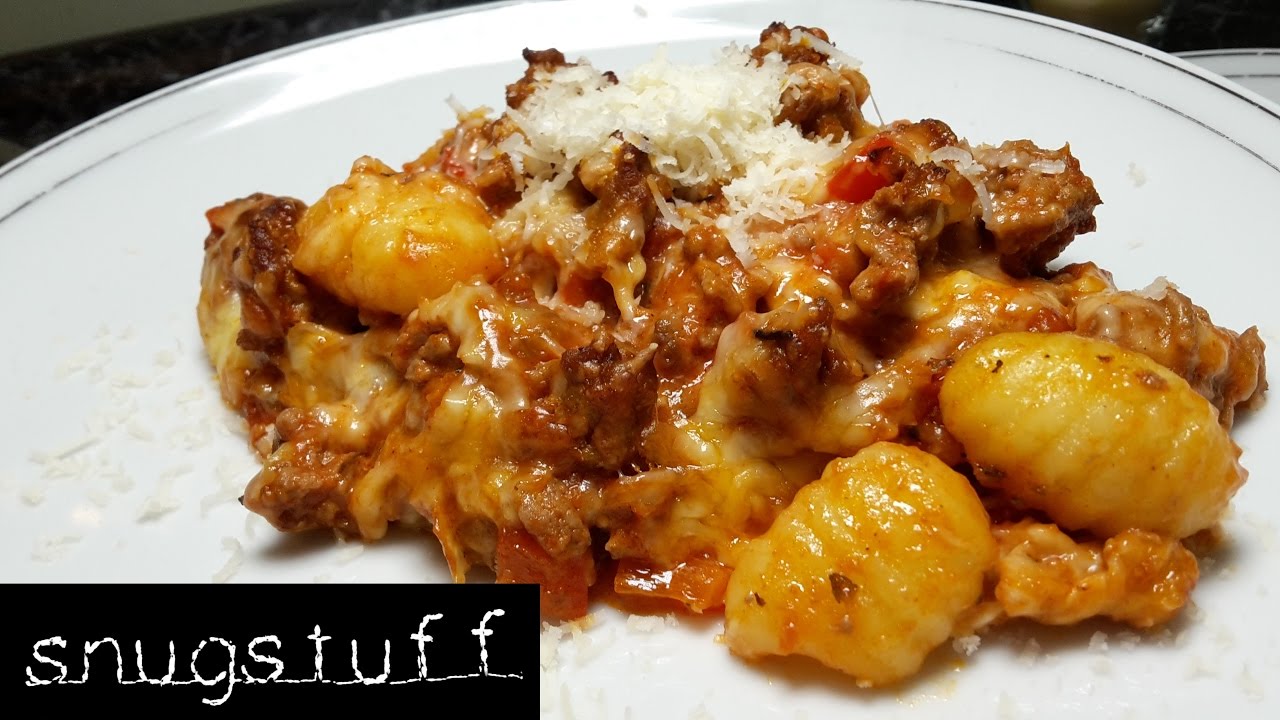 Gnocchi al Forno mit Hackfleisch , Rezept // Episode 0044