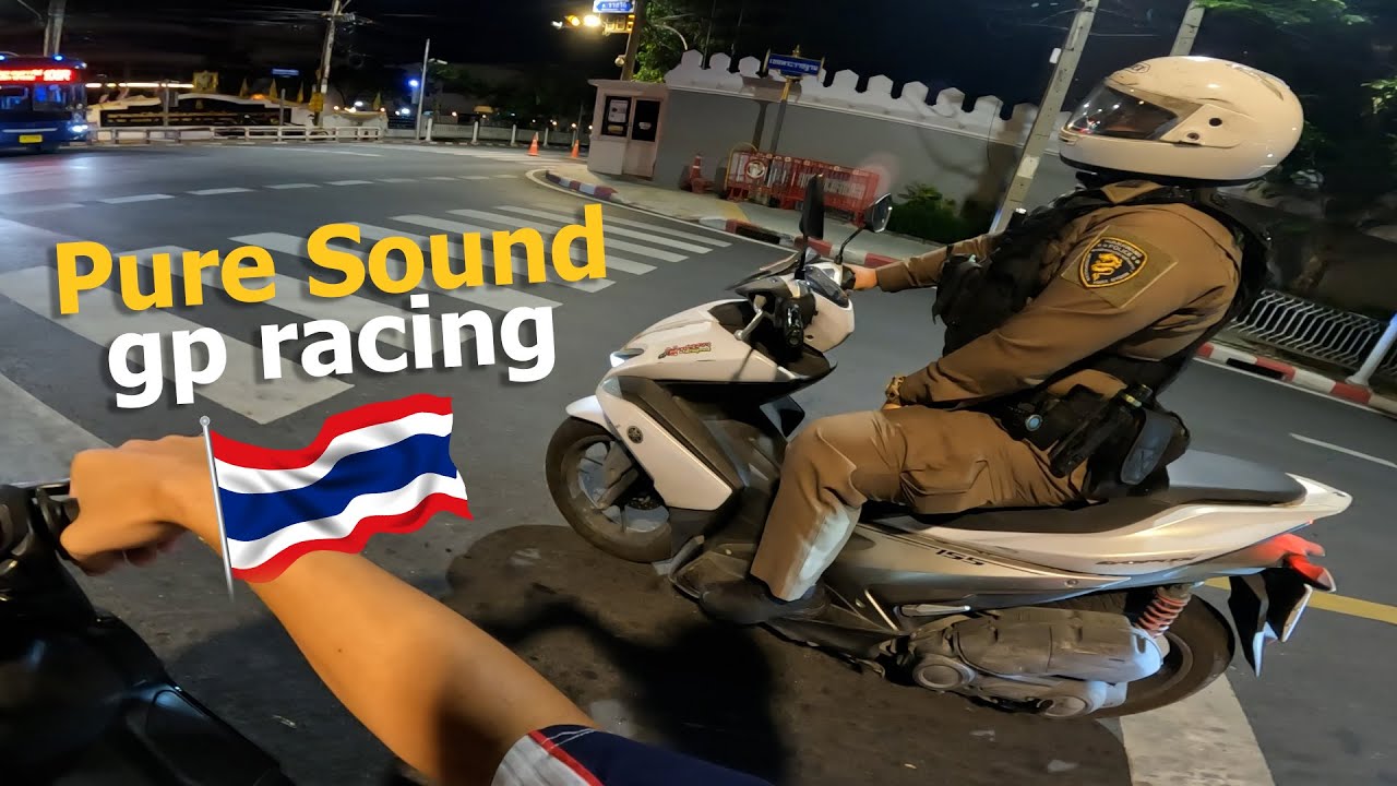 ไฟแดงนานแปลกๆ Xmax300 Pure Sound  gp racing