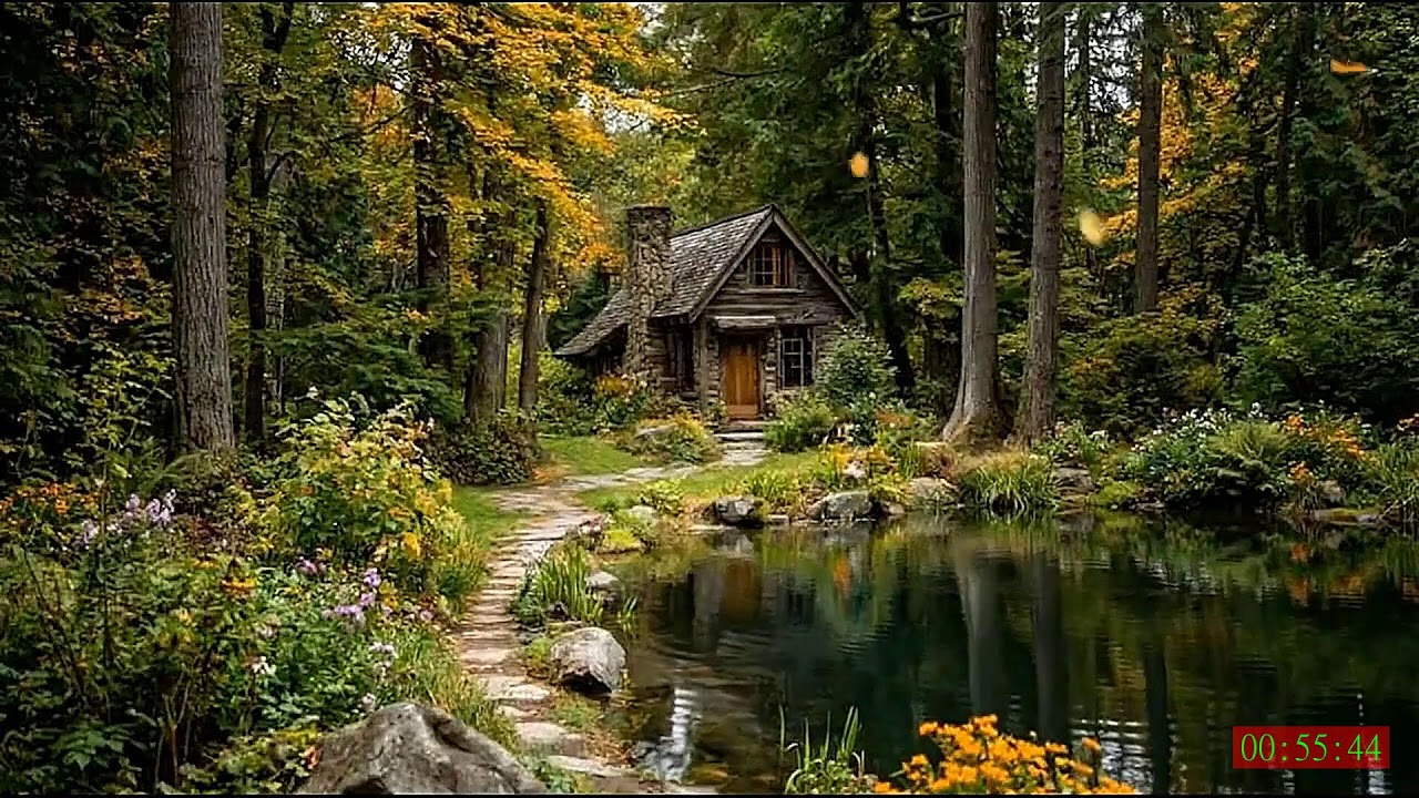 No Ads 4K HDR River Nature Soundscape for Deep Rest and Sleep