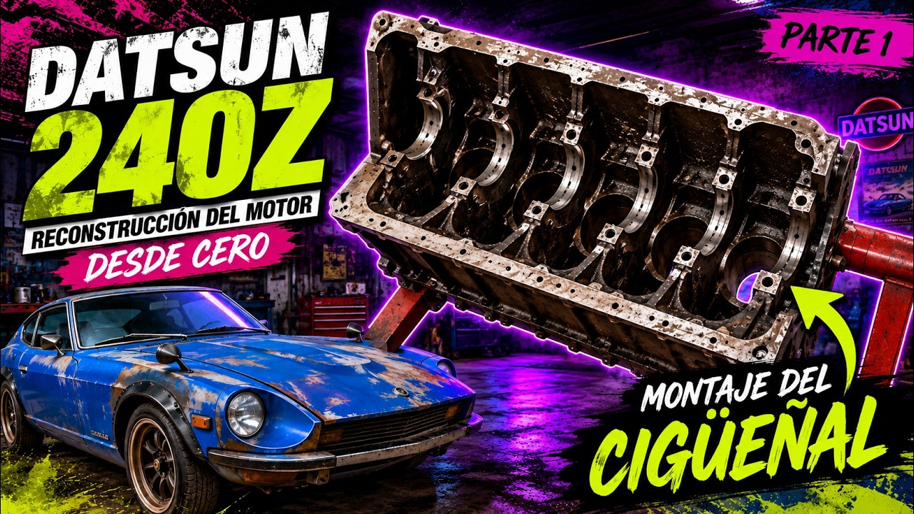 MONTAMOS EL CIGÜEÑAL El motor del datsun 240z desde 0 Parte 1