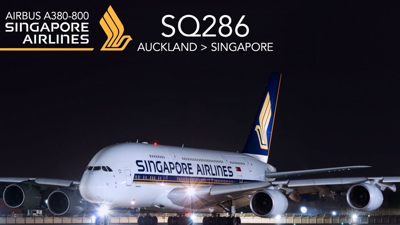 Singapore Airlines SQ286 : Flying from Auckland to Singapore