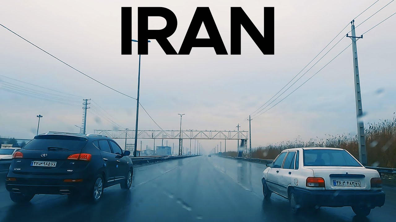 🇮🇷 Rainy Winter Drive in Iran | From Qarchak to Tehran ایران