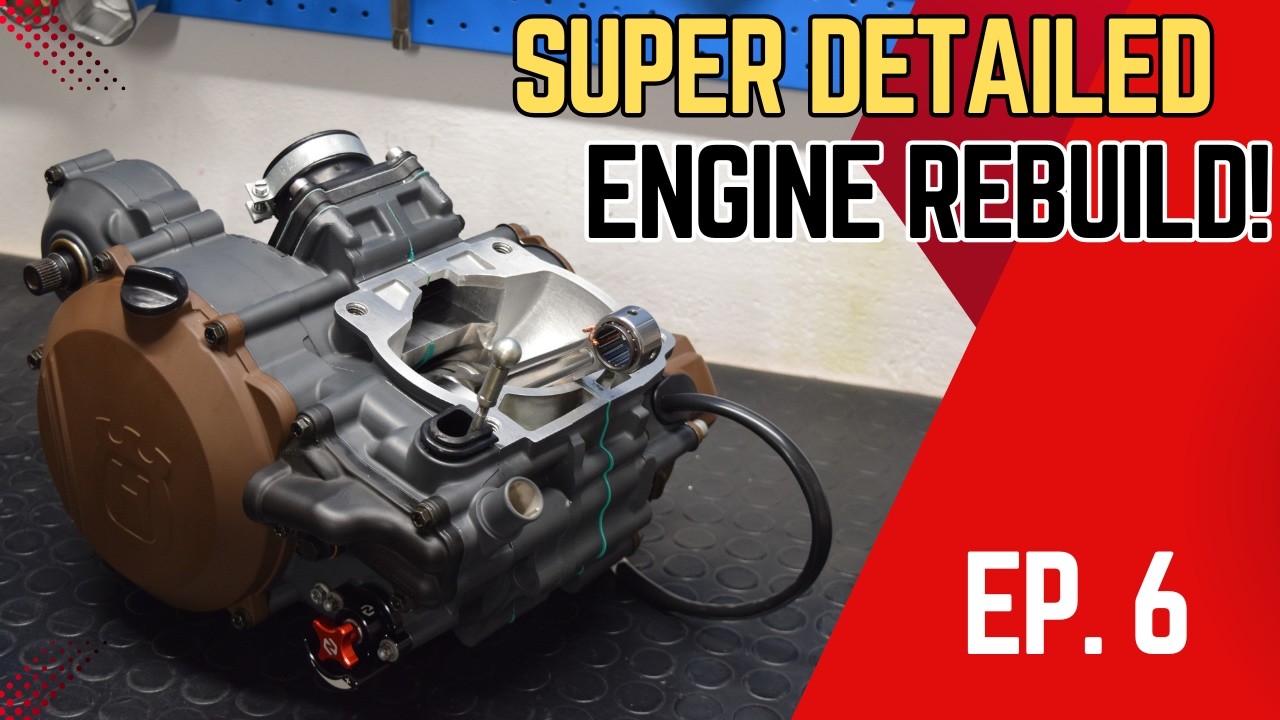 Super detailed engine rebuild! 2Stroke Supermoto build : HSQ TE 250 - Ep.6 (part 1)