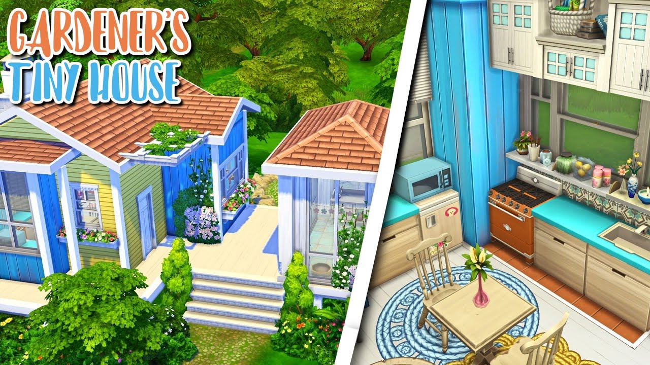 Gardener's Tiny House 💐 | The Sims 4 | Speed Build (No CC)