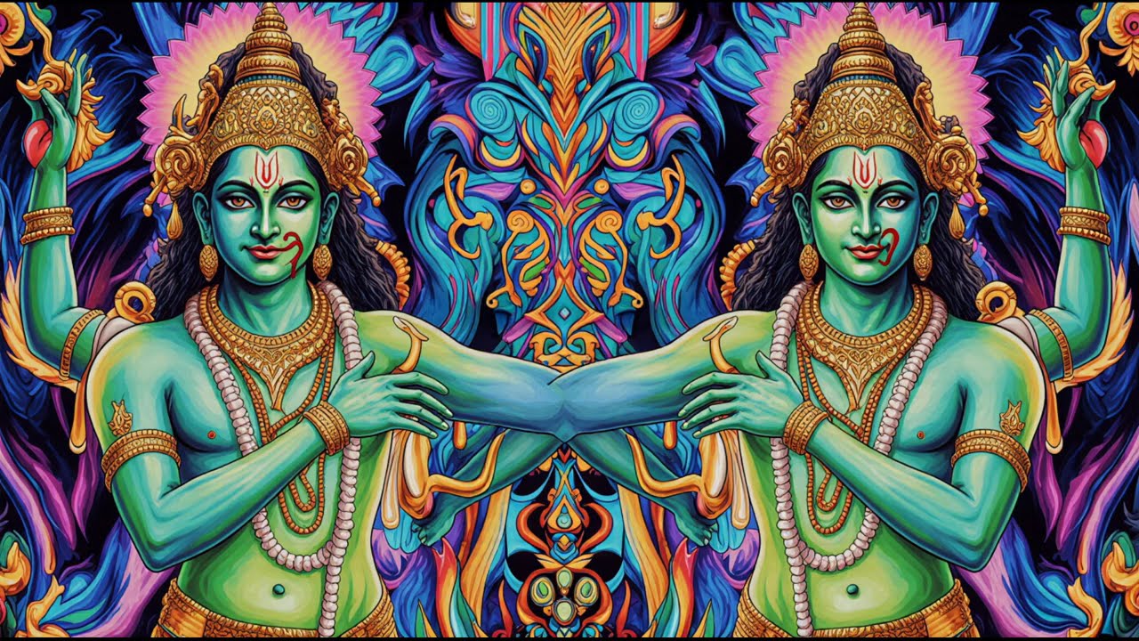 Indian Spiritual 🕉️ Psychedelic Trance Art | Cosmic Energy & Om Vibration