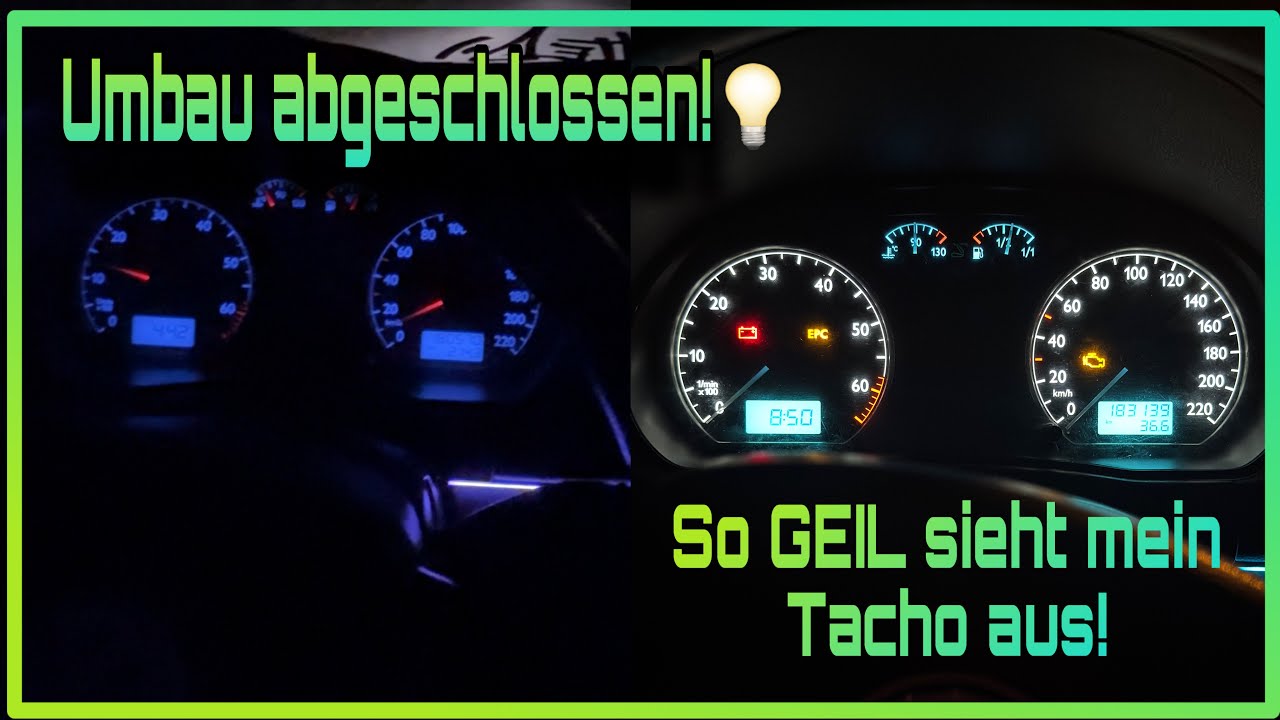 Unglaublich! Mein Polo 9N Tacho erstrahlt in NEUEM Licht 🔥 | DIY Umbau