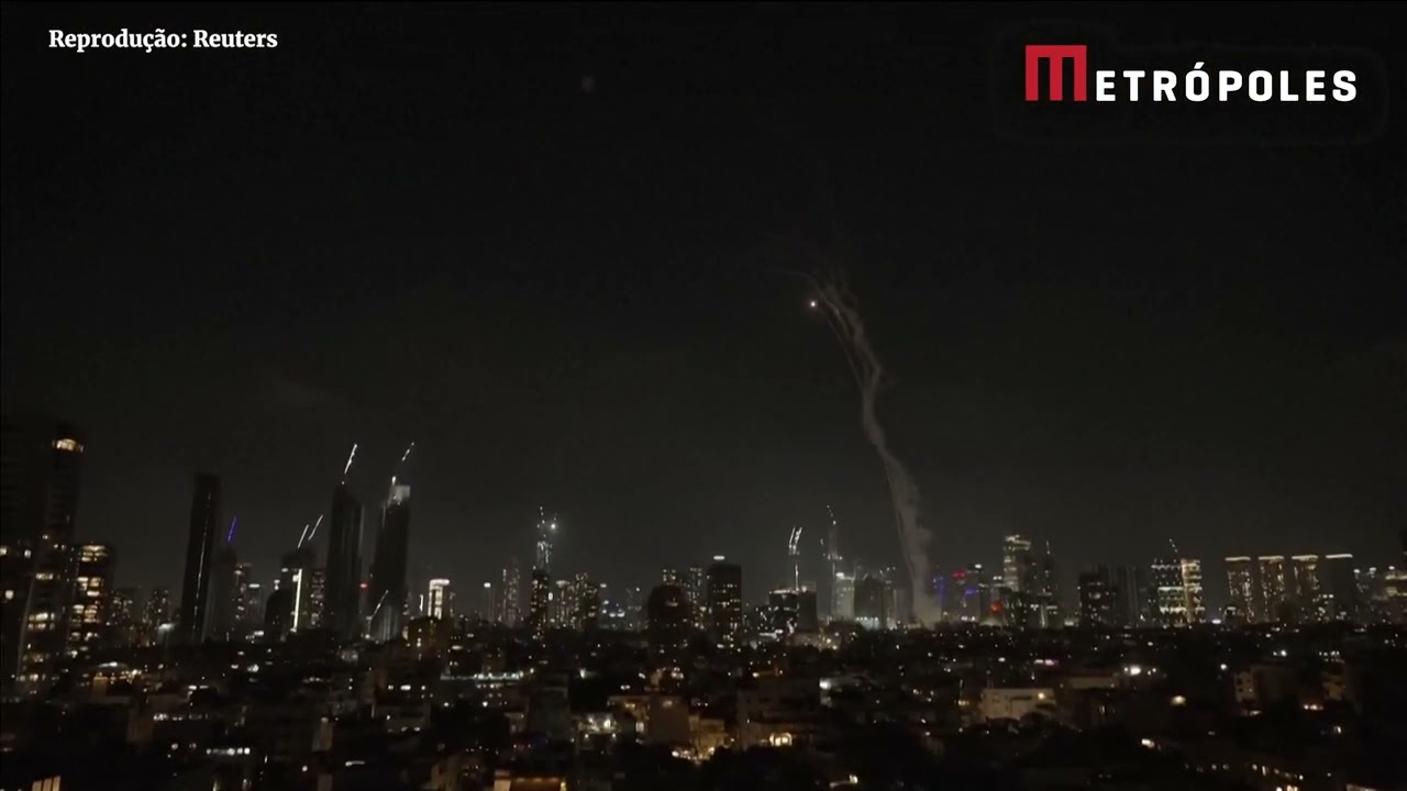M&iacute;sseis iranianos atingem Tel Aviv; Veja imagens do ataque