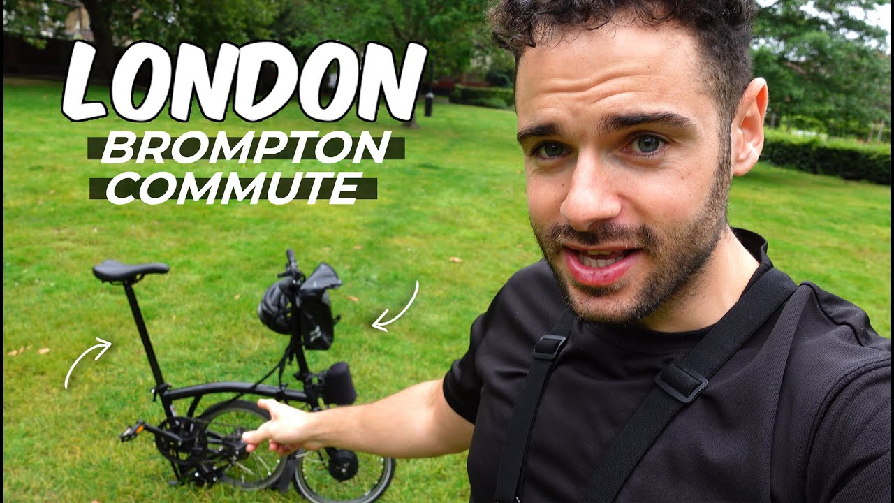 Еду на работу по Лондону на моем электрическом Brompton *Оживленные дороги, управление запуском и...