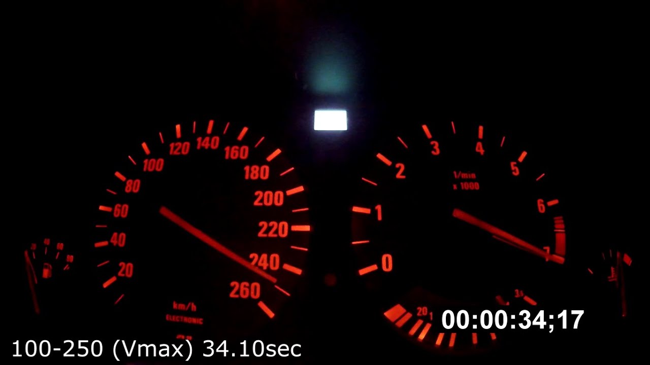 BMW E34 3 0 STROKER Acceleration   Vmax-Top Speed