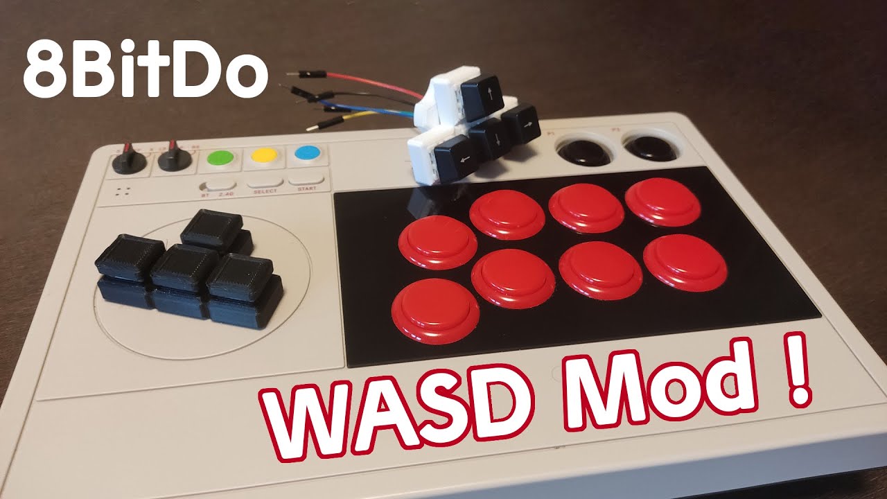 How to Mod an 8bitdo Arcade Stick into WASD Layout | The BEST 2D Controller!