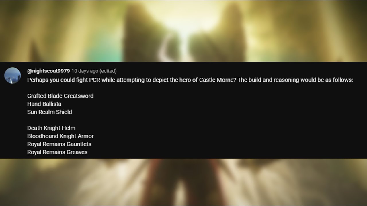 PCR Hero of Castle Mourne (Beating Promised Consort Radahn Until I Get a Girlfriend Day 107)